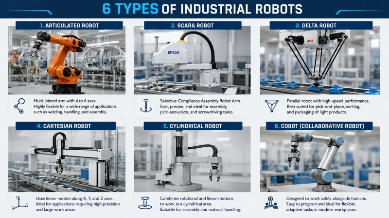 Các loại robot công nghiệp
