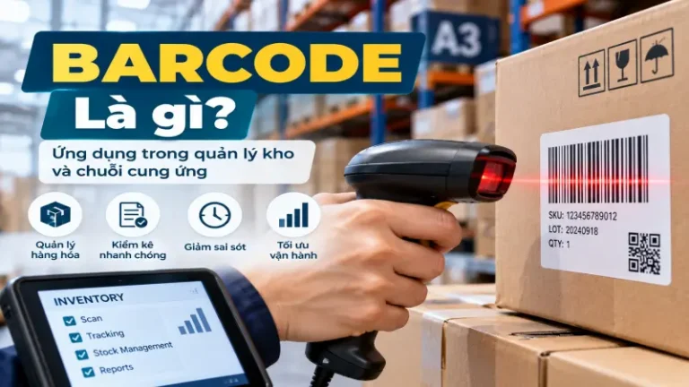 Barcode trong logistics: Giải pháp quản lý kho hiệu quả