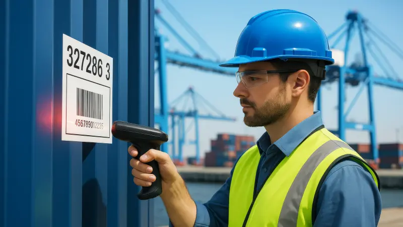 Barcode container