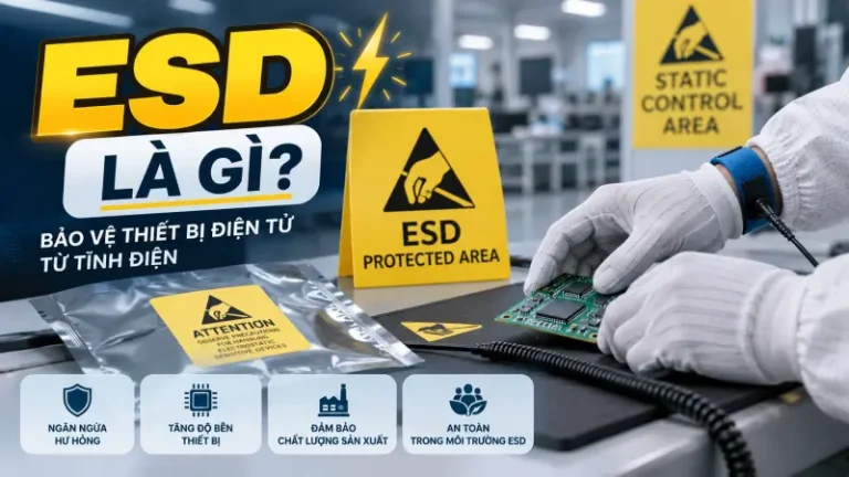 ESD là gì? Cách kiểm soát tĩnh điện trong nhà máy