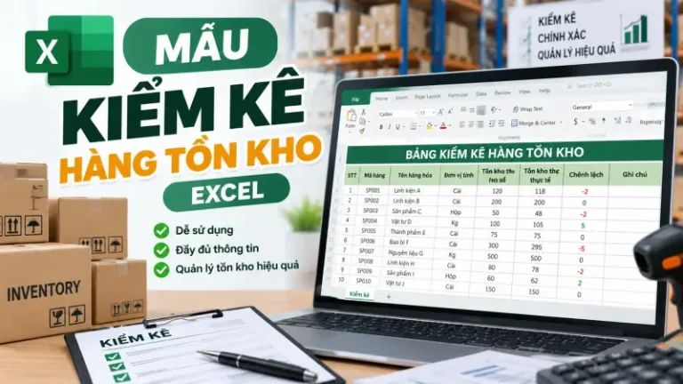 Mẫu kiểm kê hàng tồn kho Excel: Cách lập và sử dụng