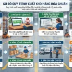 Sơ đồ quy trình xuất kho hàng hóa chuẩn