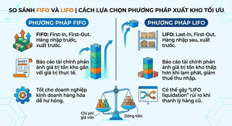 So sánh FIFO và LIFO