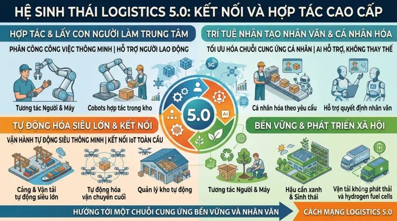 Ứng dụng công nghệ 5.0 trong logistics