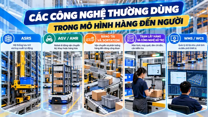 Goods to person automation Goods to person automation