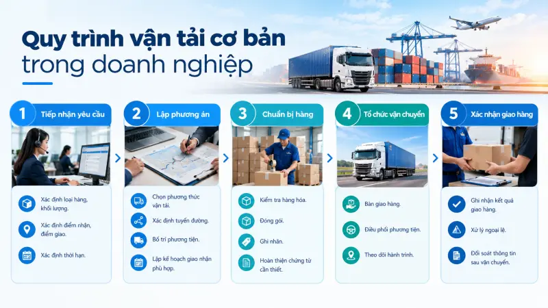 Quy trình vận tải Quy trình vận tải